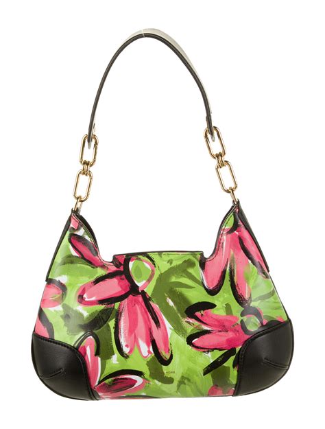 michael kors flower black hang bag